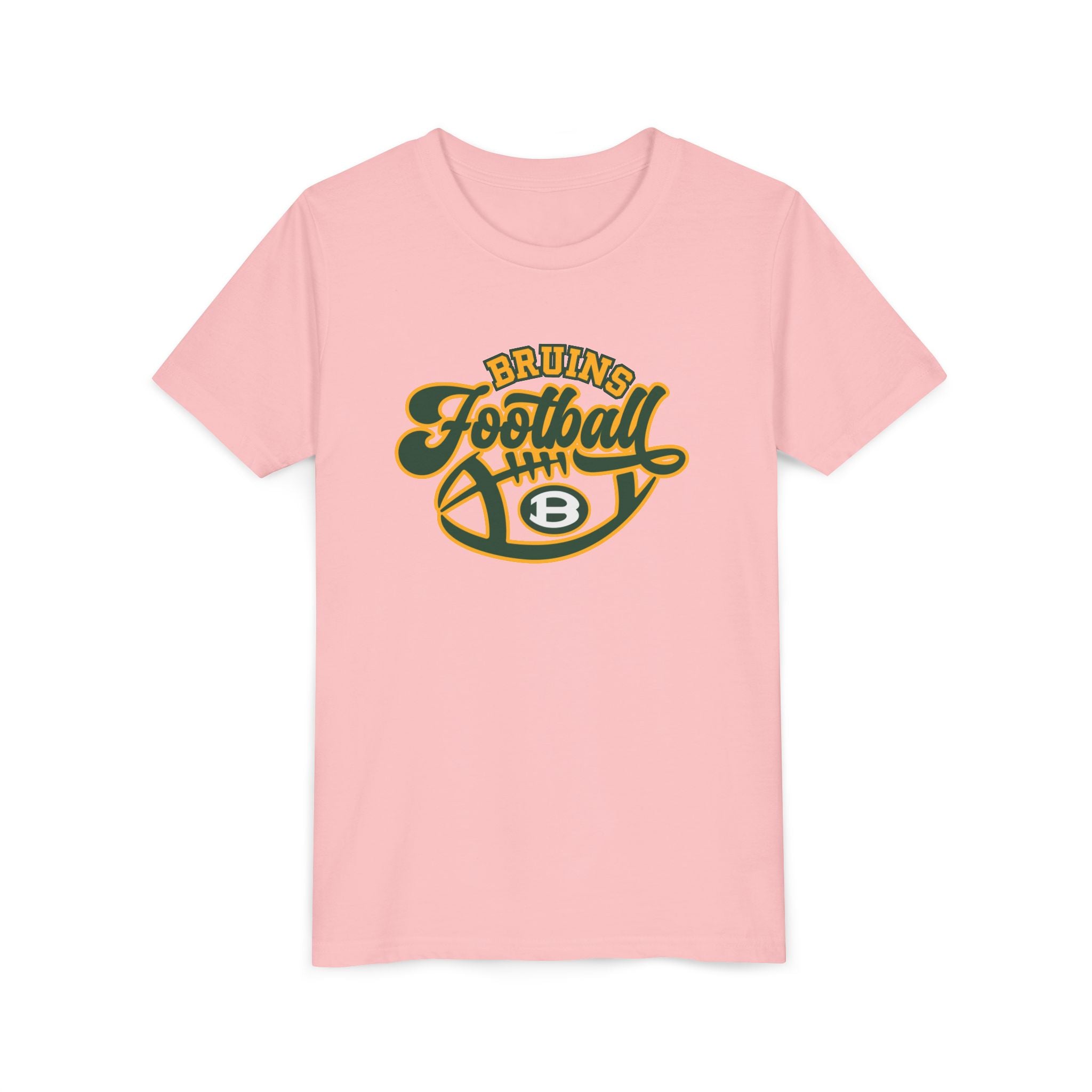 Youth Bruin Script Football Graphic Short Sleeve Soft Tee
