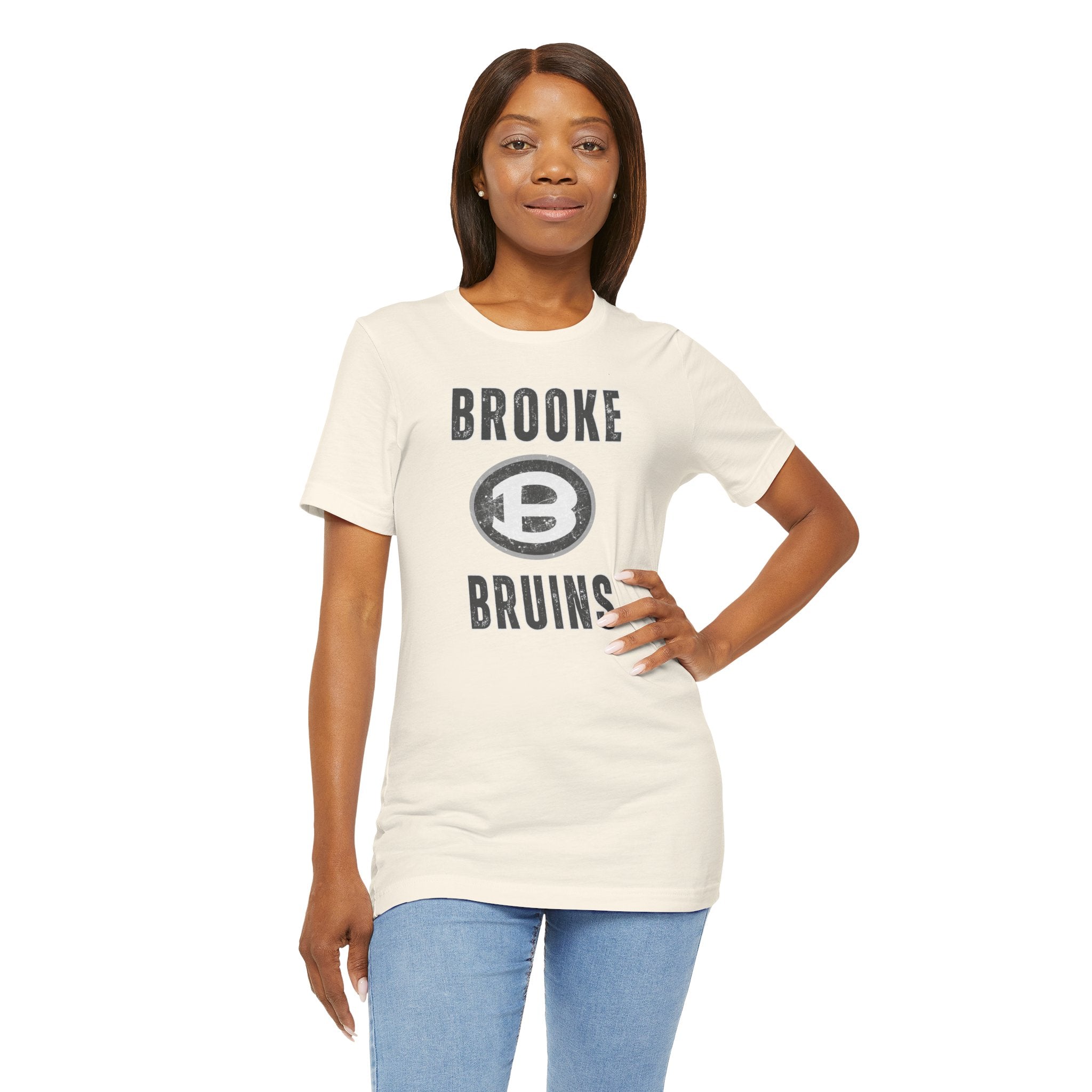 Adult Unisex Brooke Bruins Vintage Distressed Graphic Short Sleeve Soft Tee