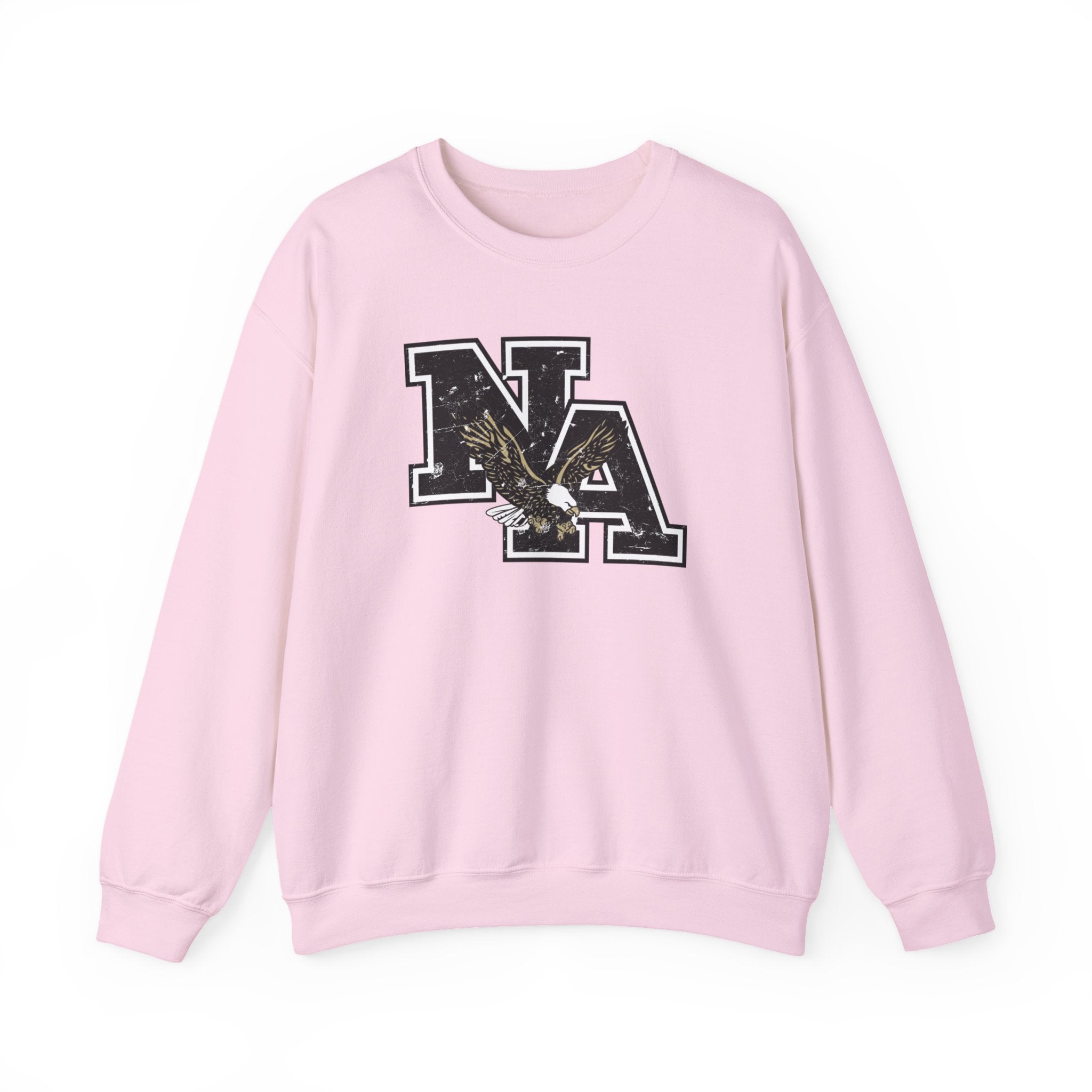 Adult Unisex Vintage Distressed Black Logo Graphic Sweatshirt