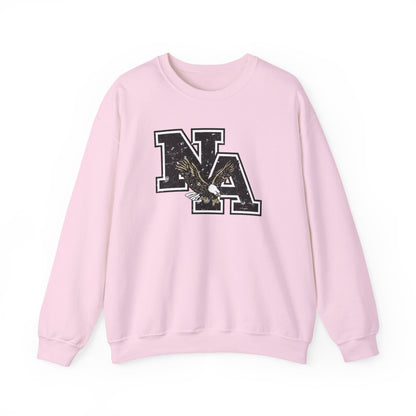 Adult Unisex Vintage Distressed Black Logo Graphic Sweatshirt