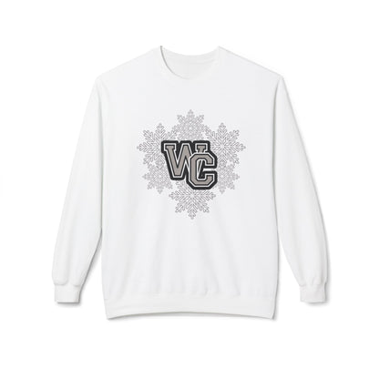 Adult Unisex Westerville Central Spirited Snowflake Graphic Soft Style Sweatshirt
