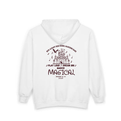 Adult Unisex NAHS Marching Band March Magical Graphic Full-Zip Sweatshirt