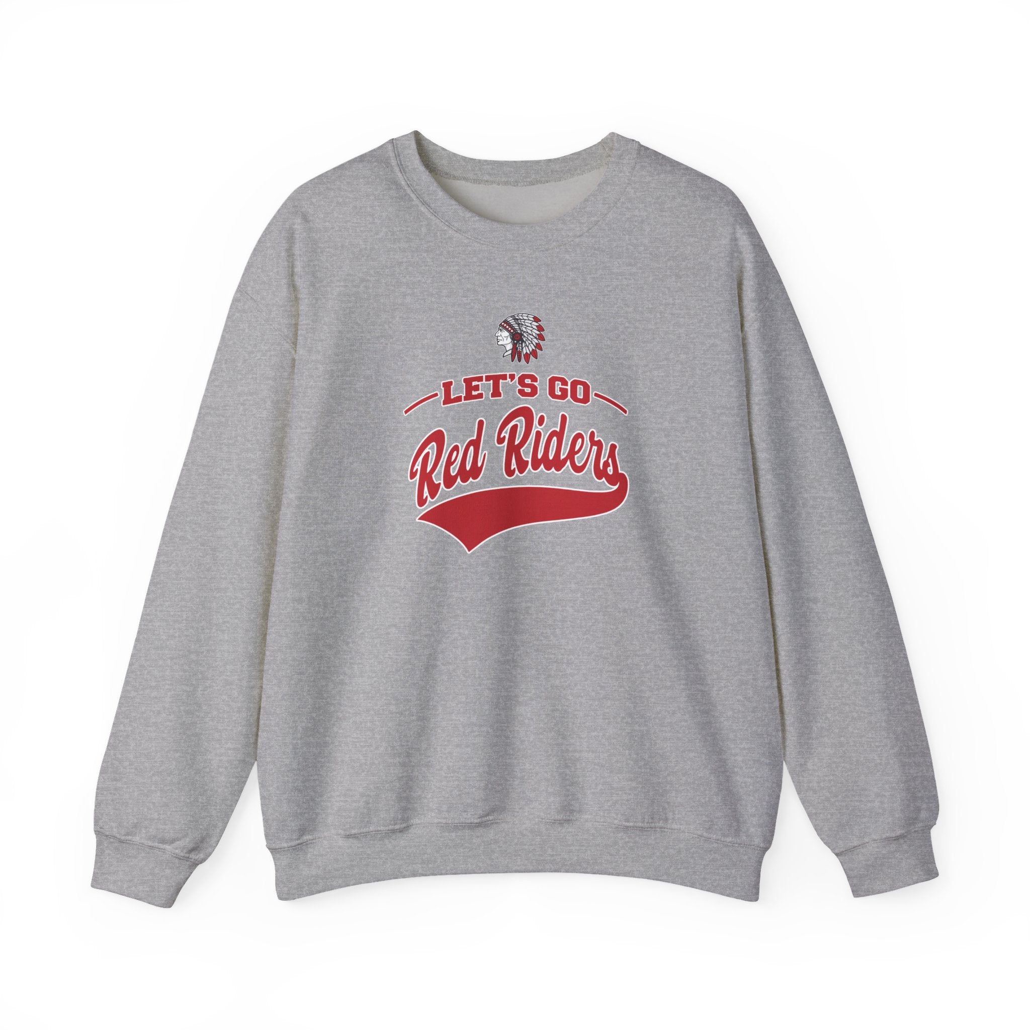 Adult Unisex Let's Go Red Riders Graphic Sweatshirt