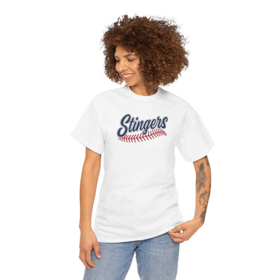 Adult Unisex Stingers Softball Stitches Graphic Short Sleeve Gildan Heavy Tee