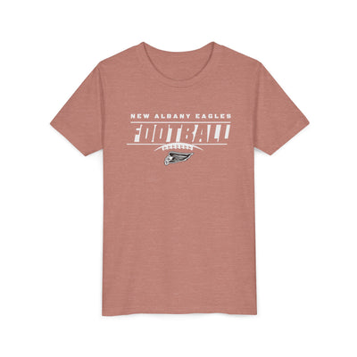 Youth New Albany Eagles Goal Line Graphic Short Sleeve Soft Tee