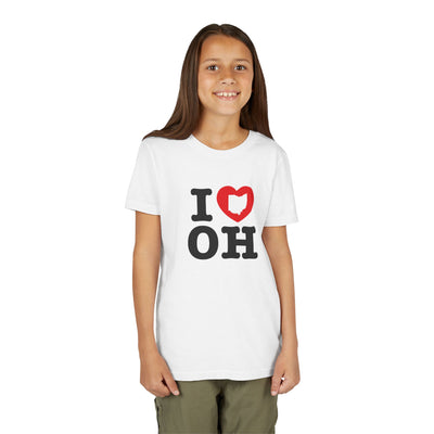 Youth I Heart OH Graphic Short Sleeve Soft Tee