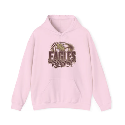 Adult Unisex New Albany Eagles Ombre Volleyball Graphic Hoodie