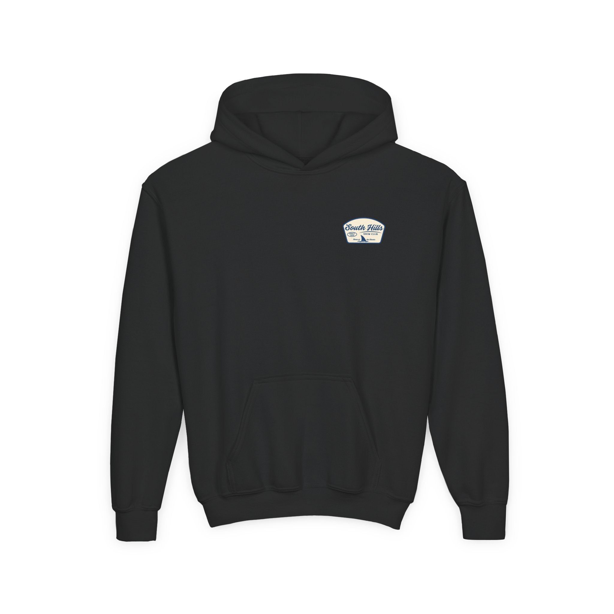 Youth South Hills Swim Club Home of the Sharks Graphic Hoodie