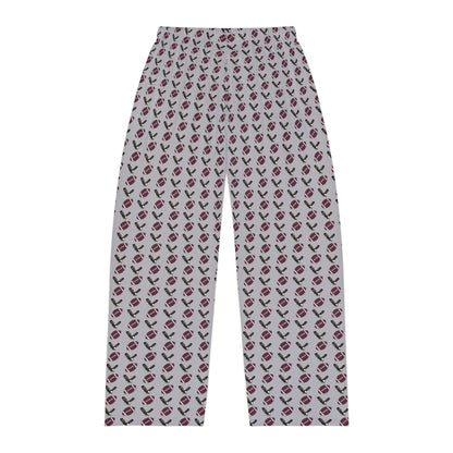 Adult Unisex Grey Pajama Pants with Allover New Albany Football Eagle Print