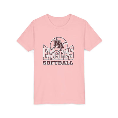 Youth NA Eagles Softball Graphic Short Sleeve Soft Tee