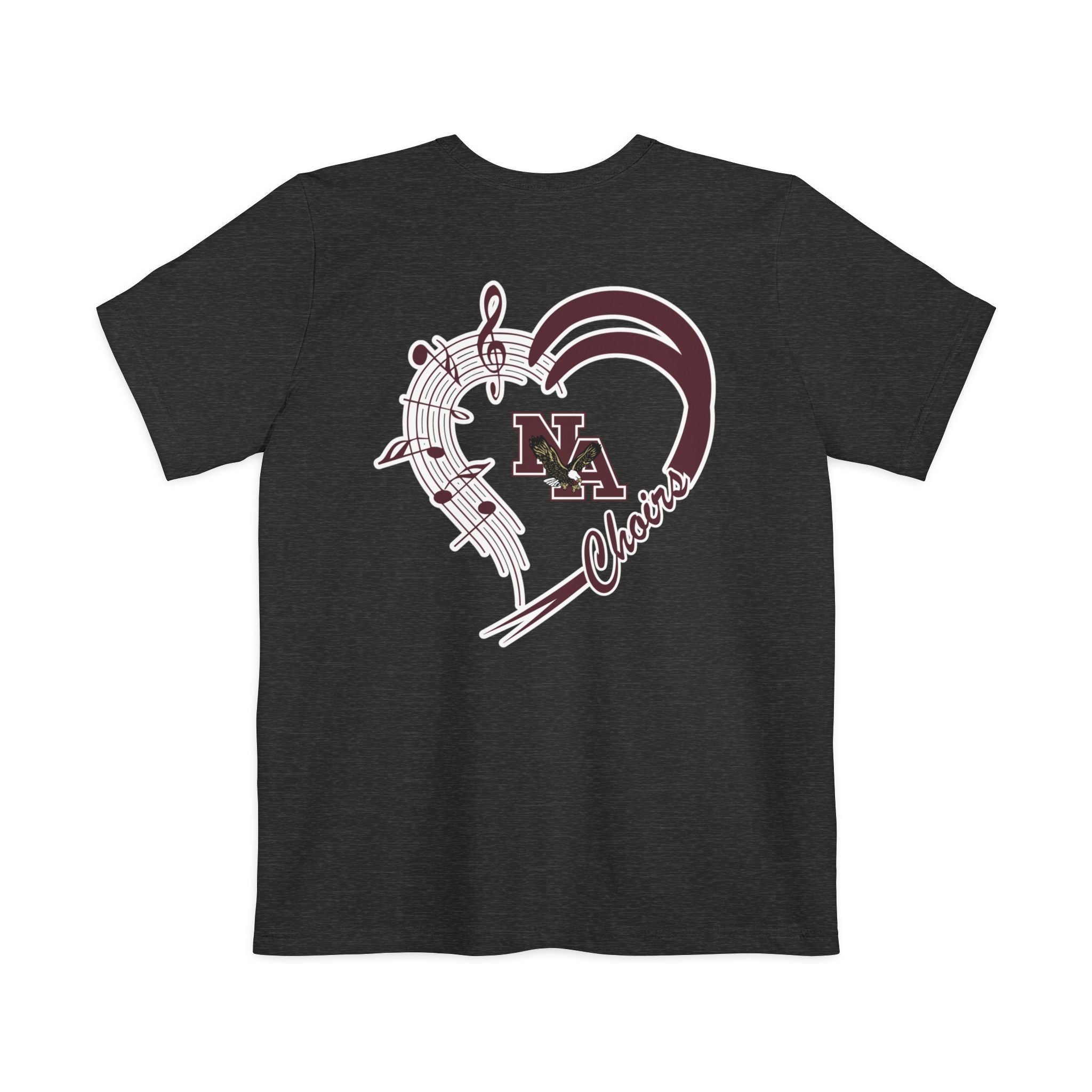 Adult Unisex New Albany Choirs Heart Graphic Pocket T-shirt