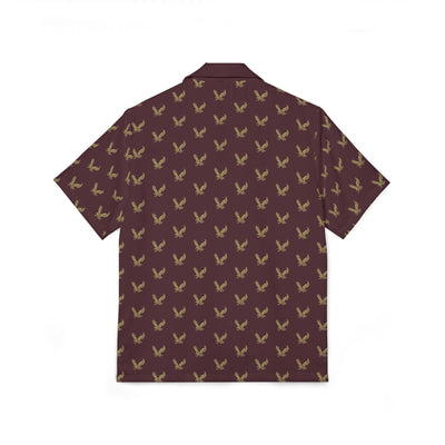 Men's New Albany Band Eagles Allover Print Hawaiian Camp Shirt