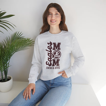 Women's Swim and Dive Mom Graphic Sweatshirt