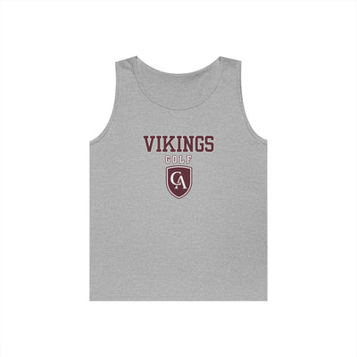 Adult Unisex Columbus Academy Vikings Golf Graphic Gildan Heavy Blend Cotton Tank