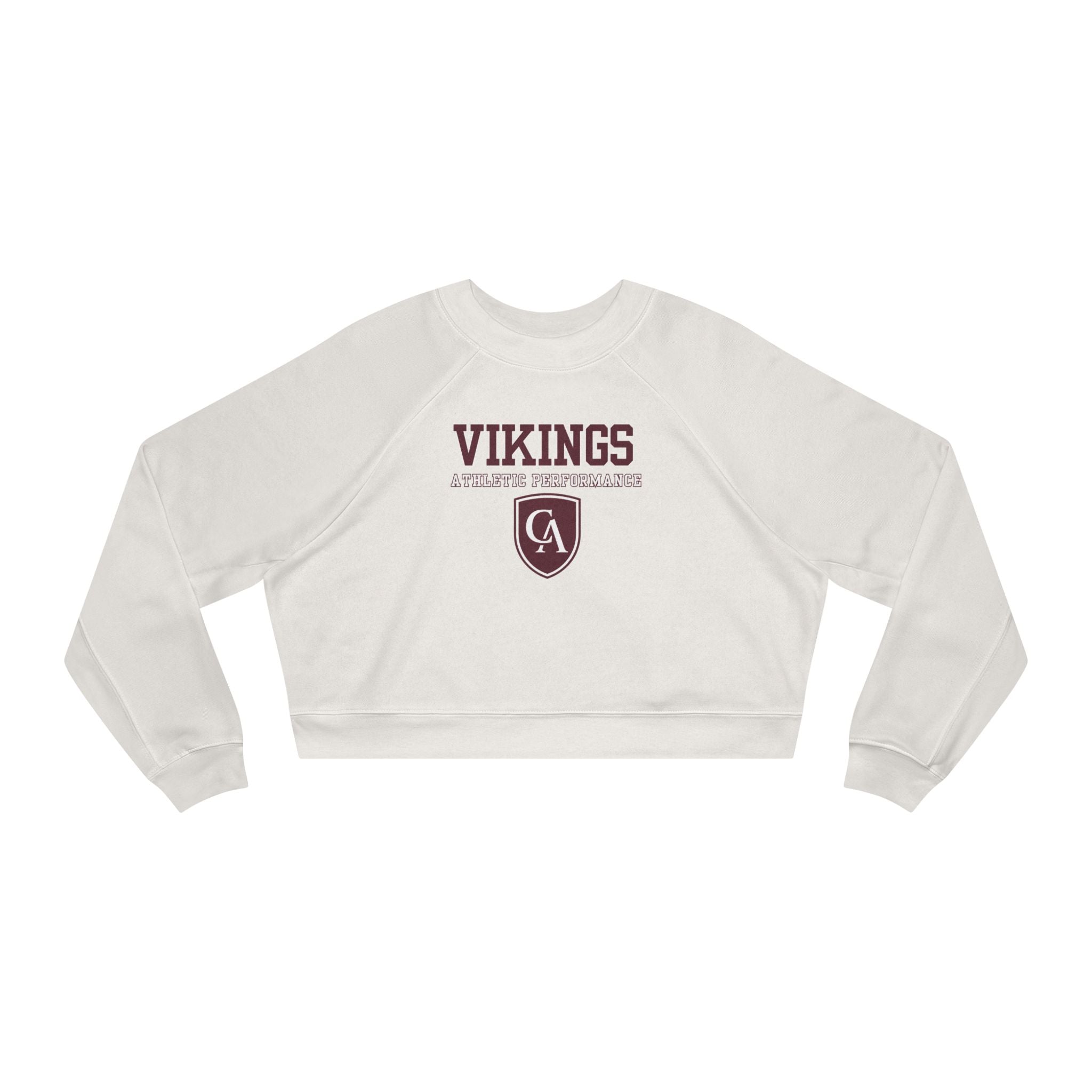 Women's Columbus Academy Athletic Performance Graphic Cropped Fleece Bella + Canvas Sweatshirt