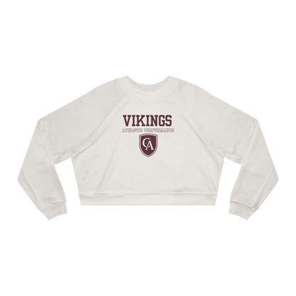 Women's Columbus Academy Athletic Performance Graphic Cropped Fleece Bella + Canvas Sweatshirt