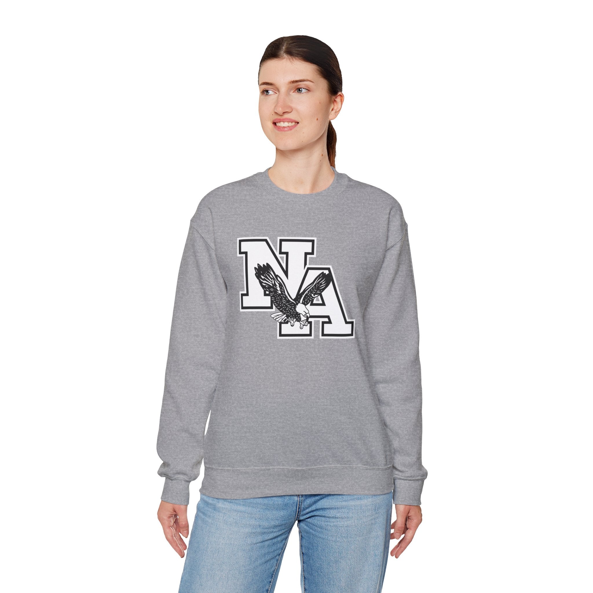 Adult Unisex Classic White and Black Logo Graphic Sweatshirt