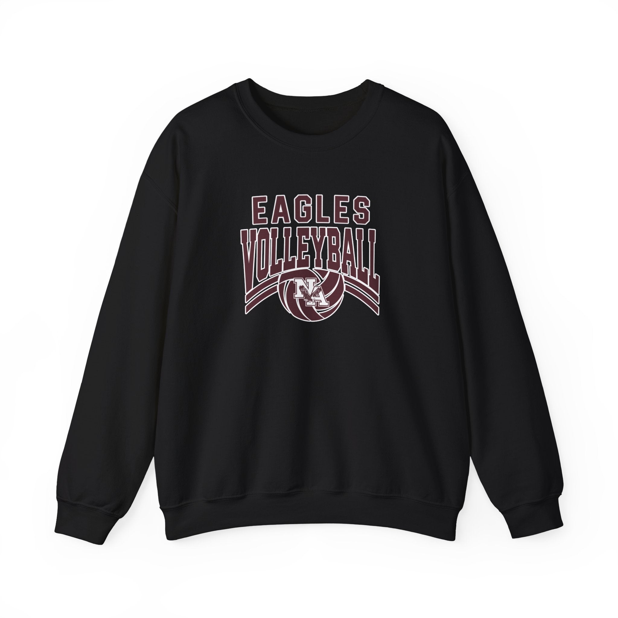 Adult Unisex New Albany Volleyball Varsity Arch Graphic Sweatshirt
