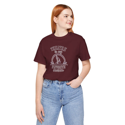 Adult Unisex Theatre Is My Favorite Season Graphic Short Sleeve Soft Tee