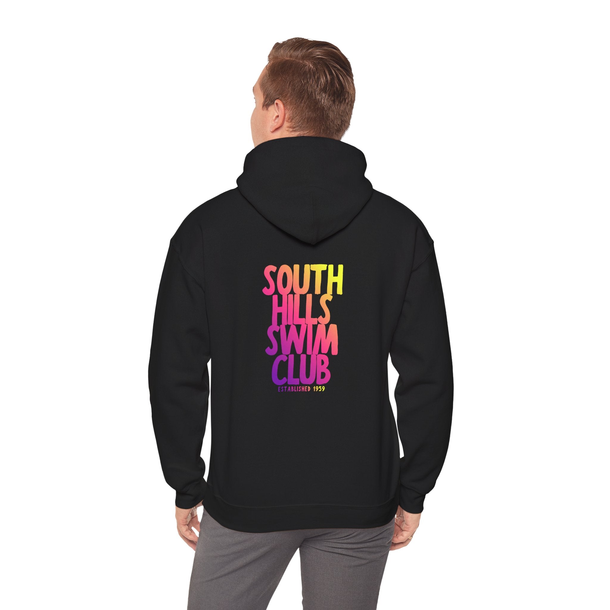 Adult Unisex South Hills Swim Club SHSC Ombre Graphic Hoodie