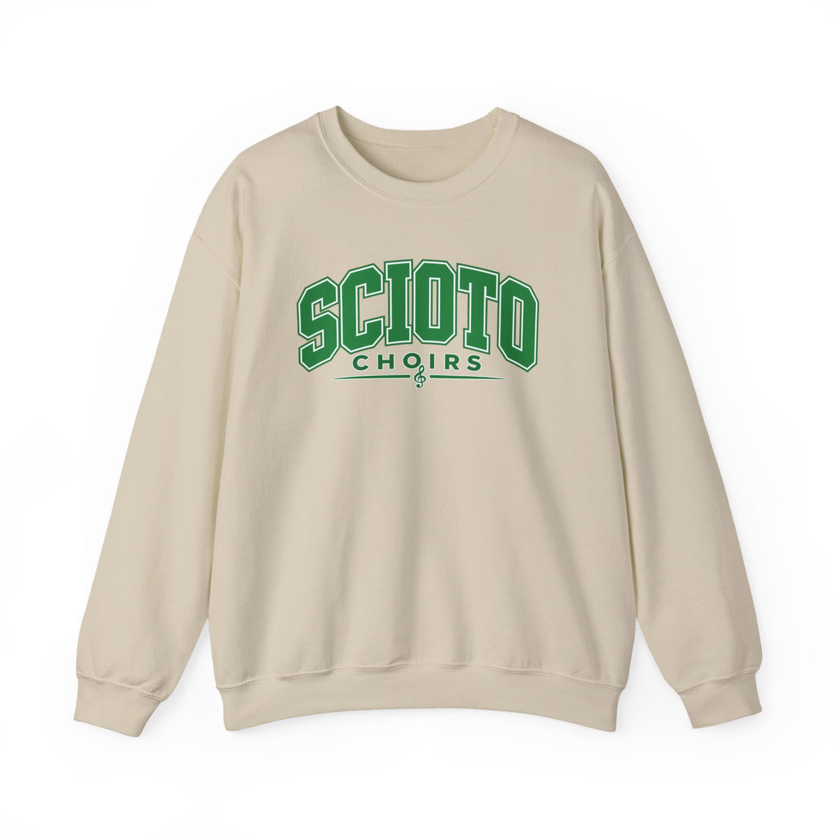 Adult Unisex Dublin Scioto Choirs Varsity Block Letter Graphic Sweatshirt