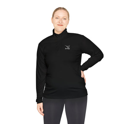 Adult Unisex Sport-Tek Competitor Performance Quarter-Zip Pullover - White Jennings Logo