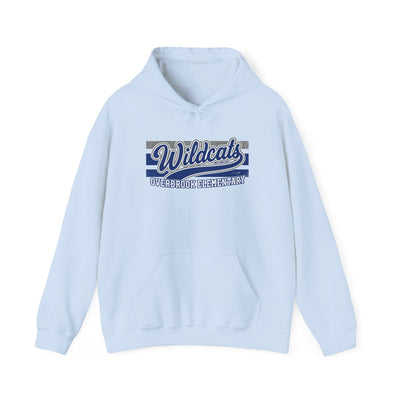 Adult Unisex Overbrook Elementary Wildcats Vintage Distressed Spirit Graphic Hoodie