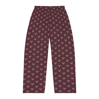 Men's Pajama Pants with Allover Band Eagle Print