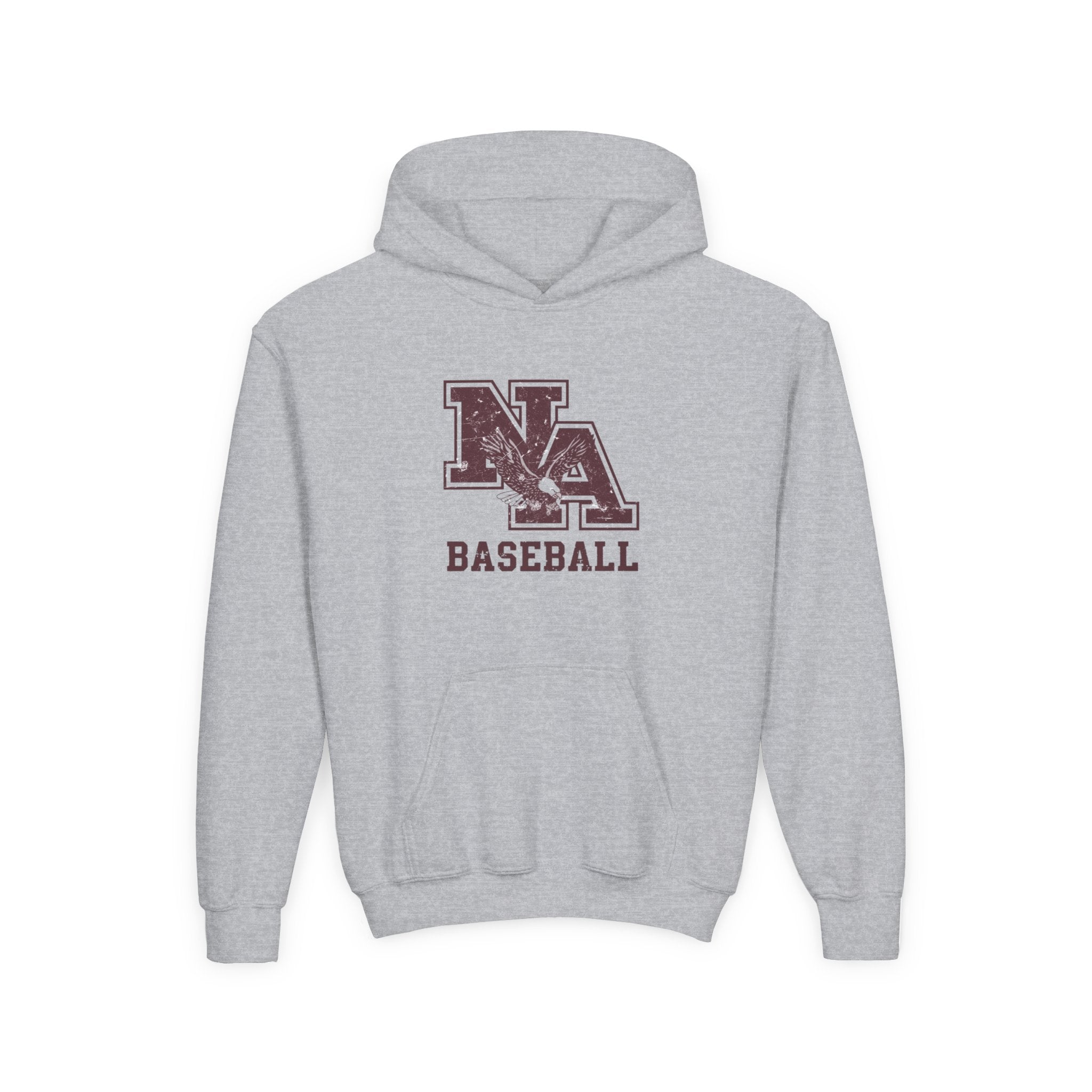 Youth New Albany Baseball Vintage Vibe Logo Graphic Hoodie