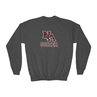 Youth New Albany Classic Maroon Soccer Logo Graphic Sweatshirt