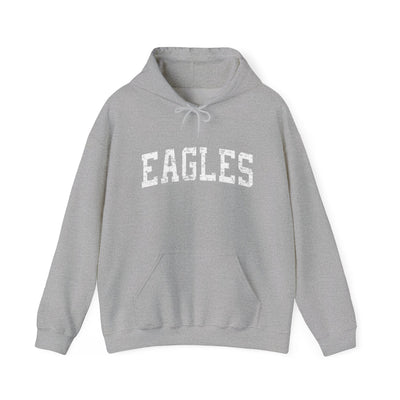 Adult Unisex Distressed White Eagles Graphic Hoodie