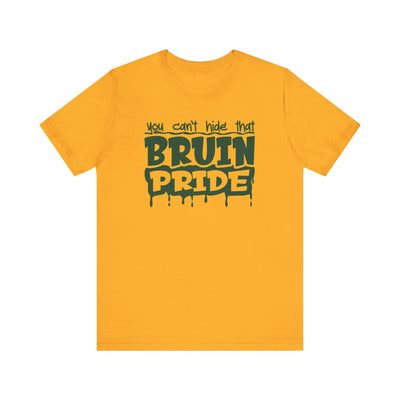 Adult Unisex Bruin Pride Drip Graphic Short Sleeve Soft Tee