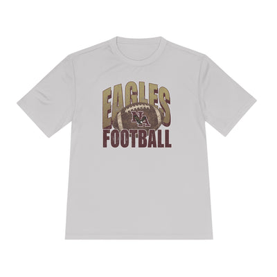 Adult Unisex New Albany First-Down Distressed Football Graphic Sport-Tek Competitor Performance Tee