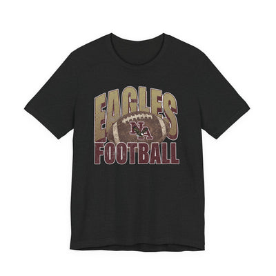 Adult Unisex New Albany First-Down Distressed Football Graphic Short Sleeve Soft Tee