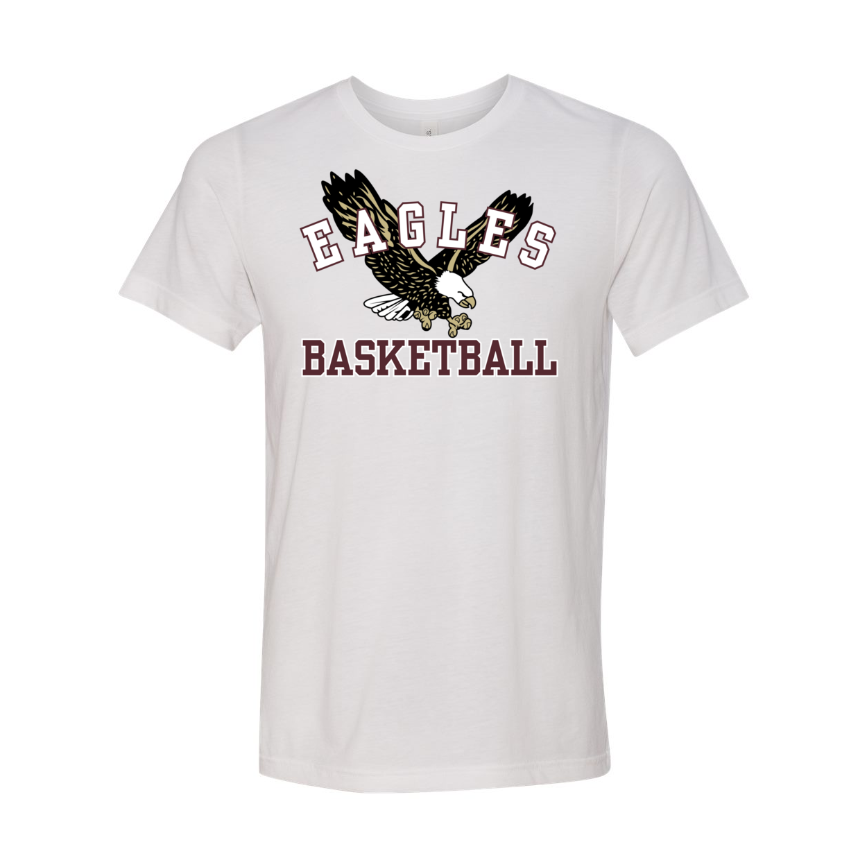 Adult Unisex Super Soft Flying Basketball Eagle Short Sleeve Graphic Tee