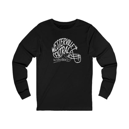 Adult Unisex Westerville Central Hustle Helmet Graphic Long Sleeve Soft Tee
