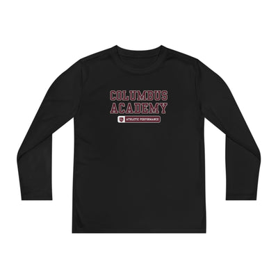Youth Columbus Academy Athletic Performance Graphic Sport-Tek Competitor Performance Long Sleeve Tee