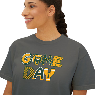 Women's Bruin Game Day Graphic Boxy Crop Short Sleeve Tee