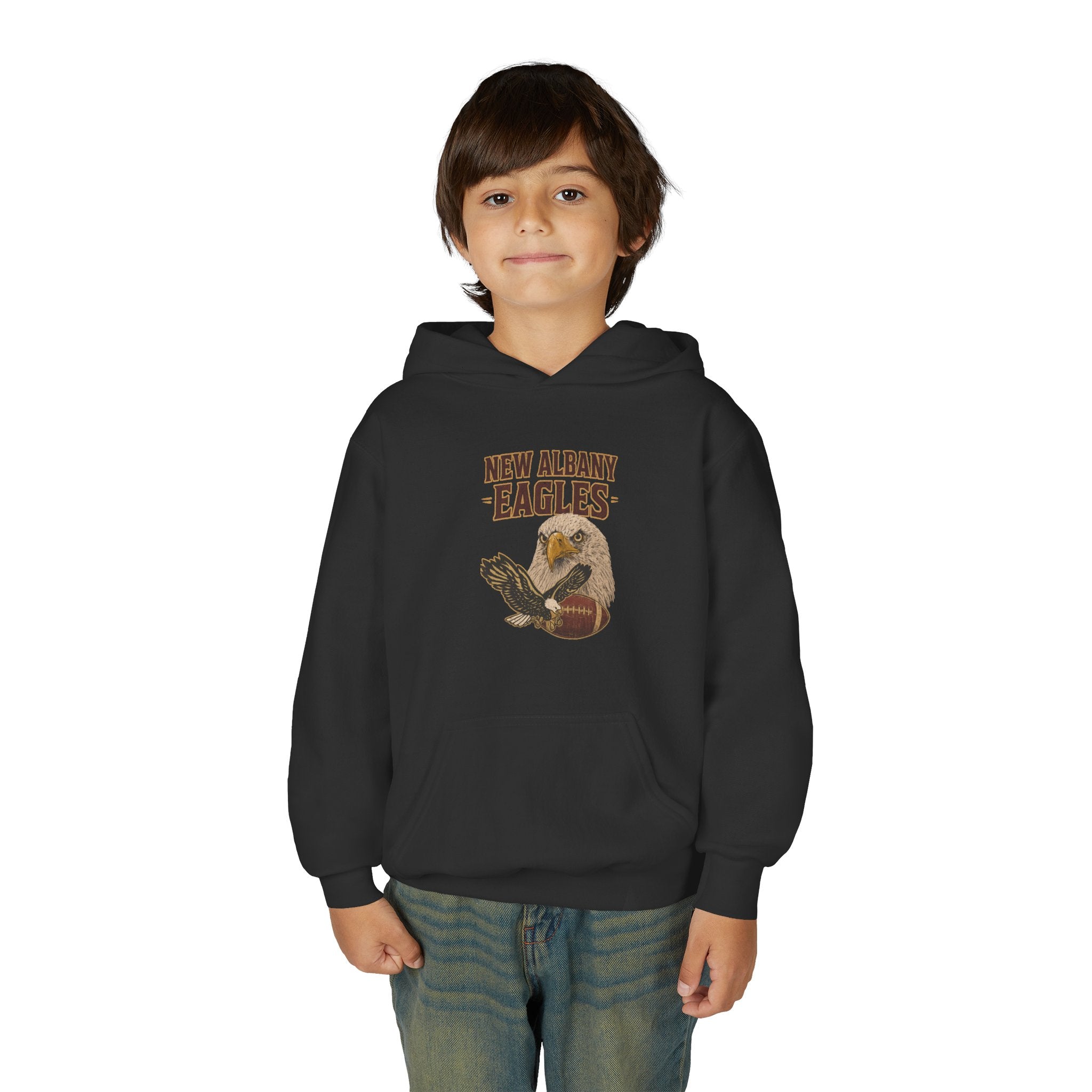 Youth New Albany Gridiron Eagle Graphic Hoodie