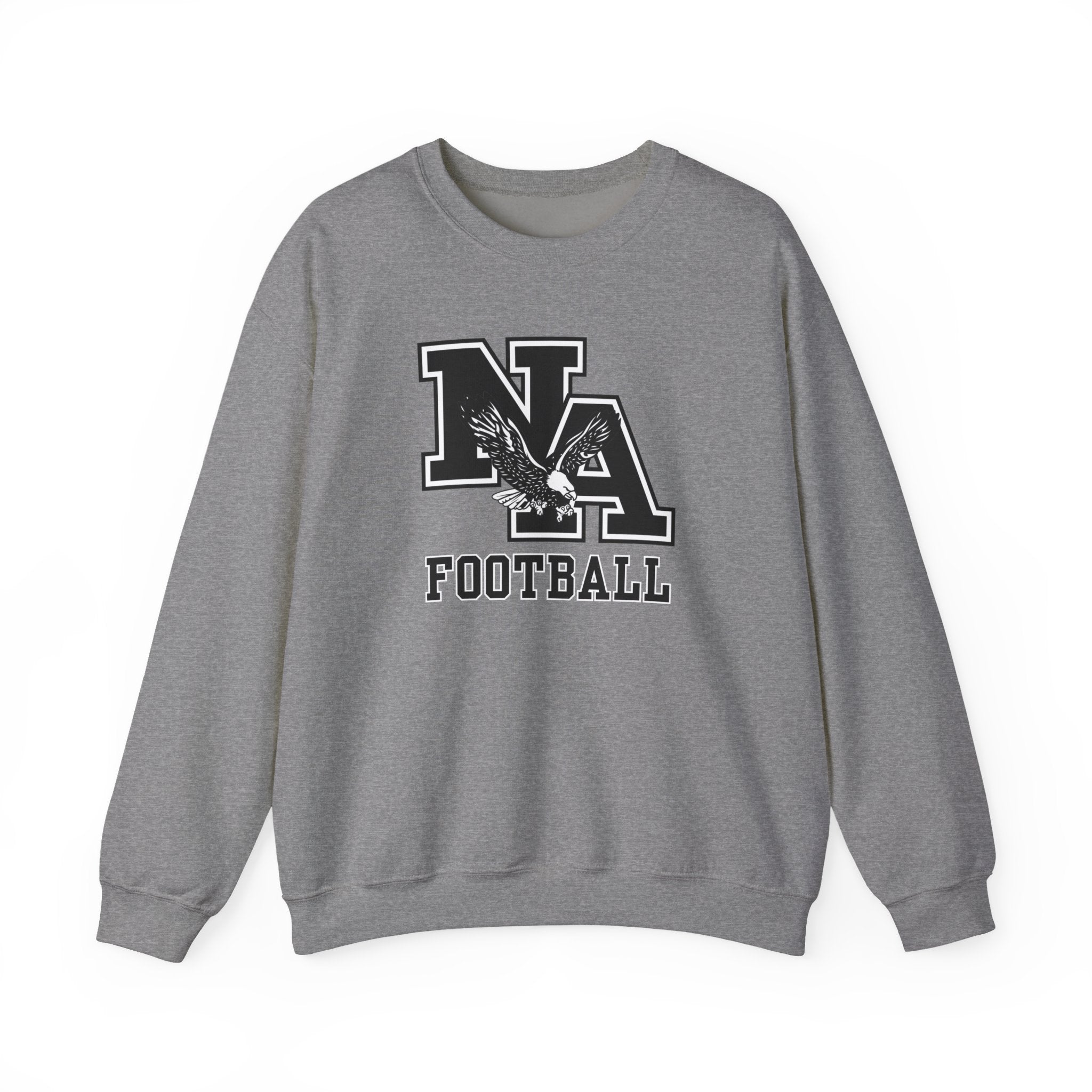 Adult Unisex Classic Logo Black Football Graphic Sweatshirt