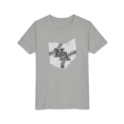 Youth Ohio Vintage Baseball Logo Graphic Short Sleeve Soft Tee