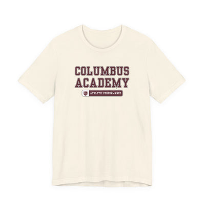 Adult Unisex Columbus Academy Athletic Performance Graphic Short Sleeve Bella + Canvas Soft Tee