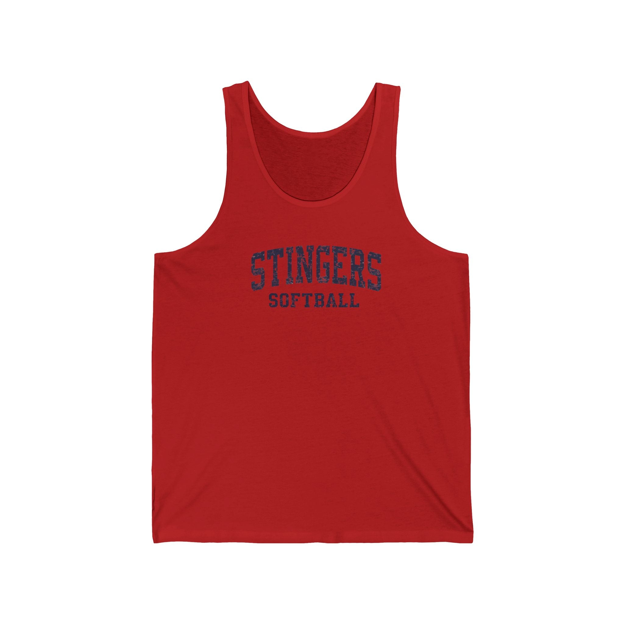 Adult Unisex Stingers Softball Vintage Distressed Graphic Bella + Canvas Tank