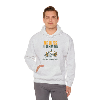 Adult Unisex Bruins Lineman Pancake Graphic Hoodie