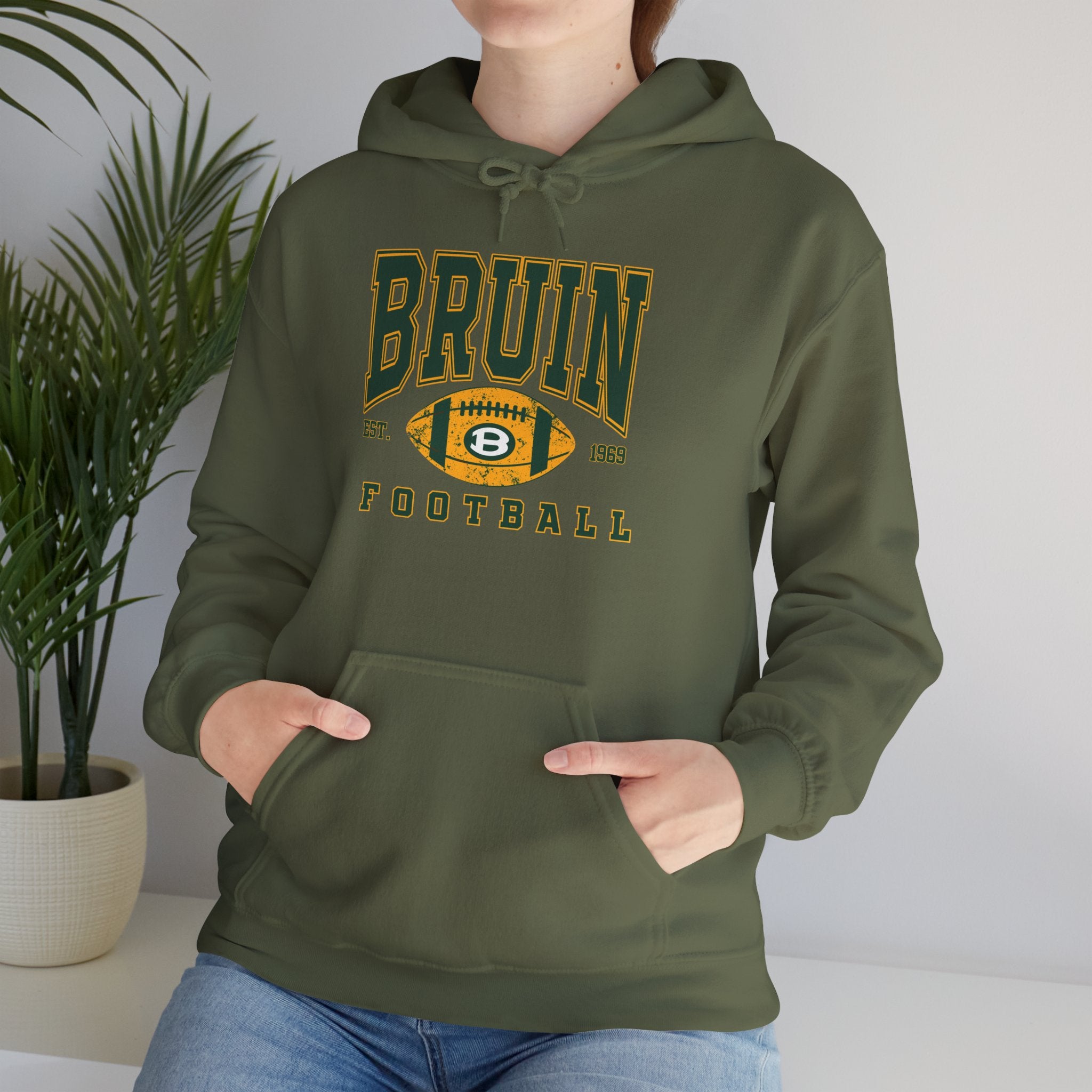 Adult Unisex Bruin Football Heritage Graphic Hoodie