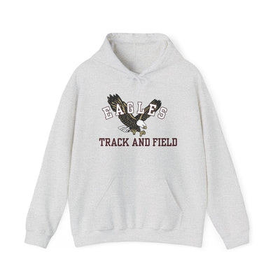 Adult Unisex Flying Track and Field Eagle Graphic Hoodie