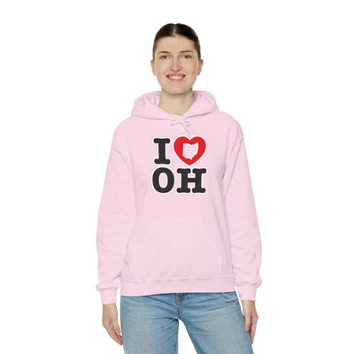 Adult Unisex I Heart OH Graphic Hoodie