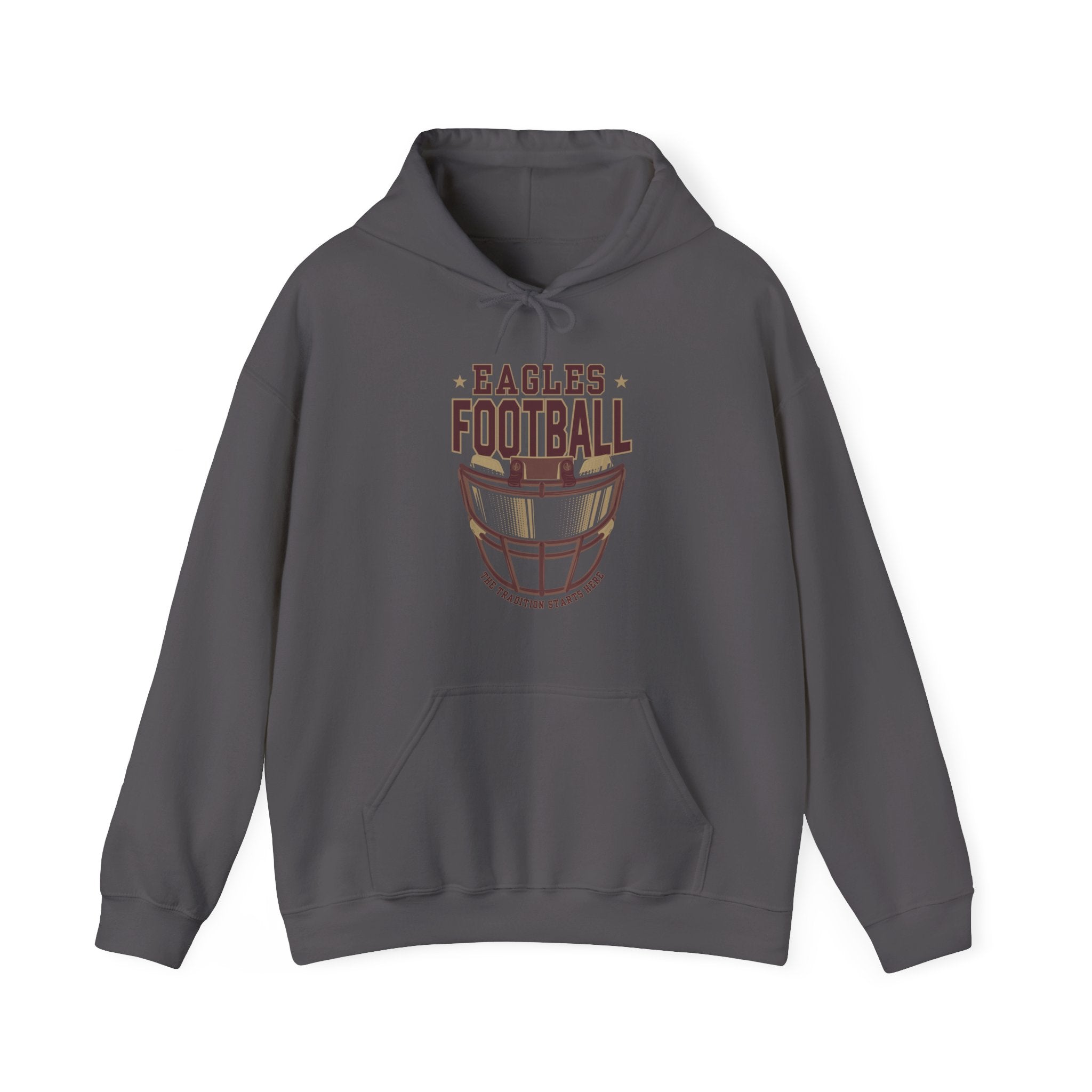 Adult Unisex Eagles Maroon Hype Helmet Graphic Hoodie