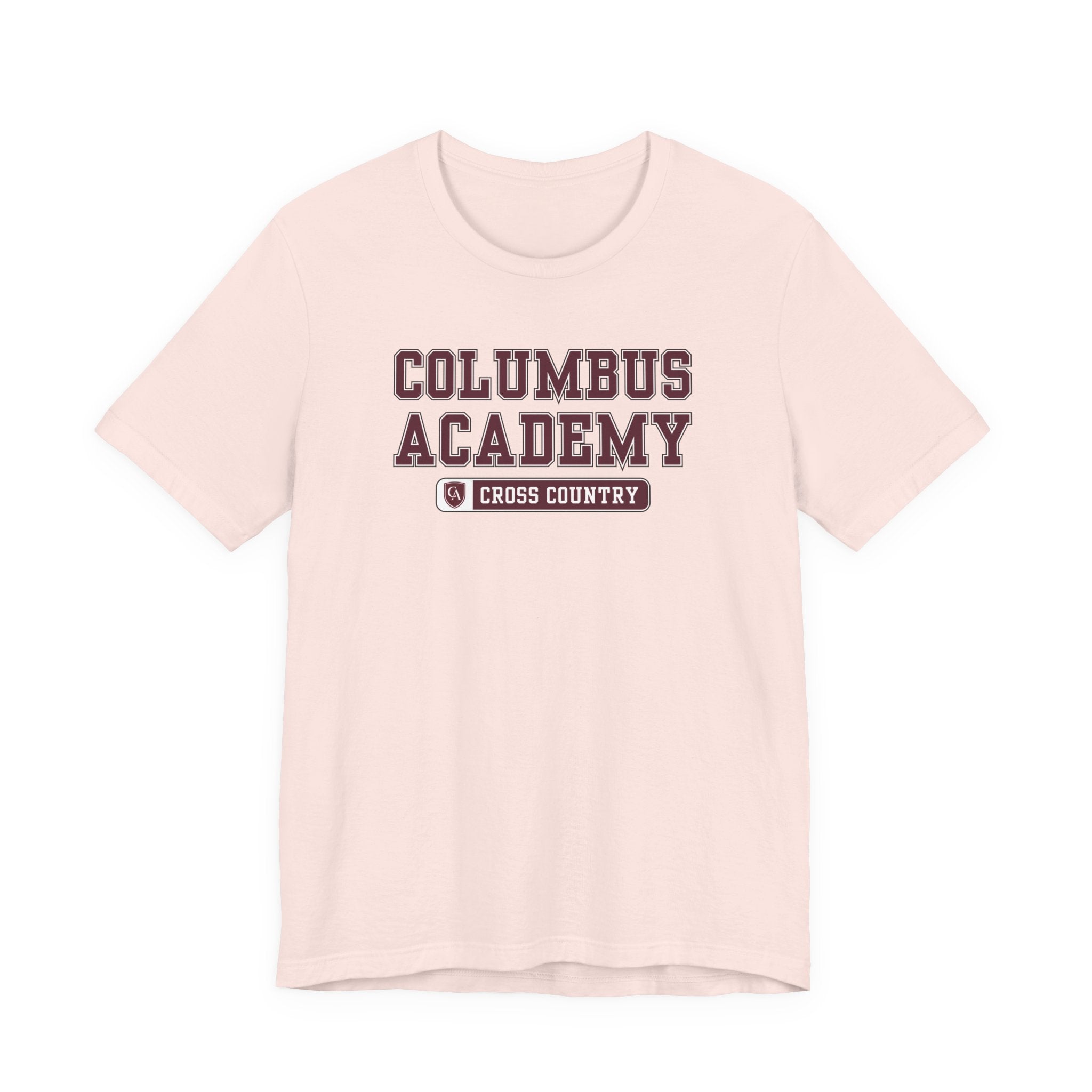 Adult Unisex Columbus Academy Cross Country Graphic Short Sleeve Bella + Canvas Soft Tee