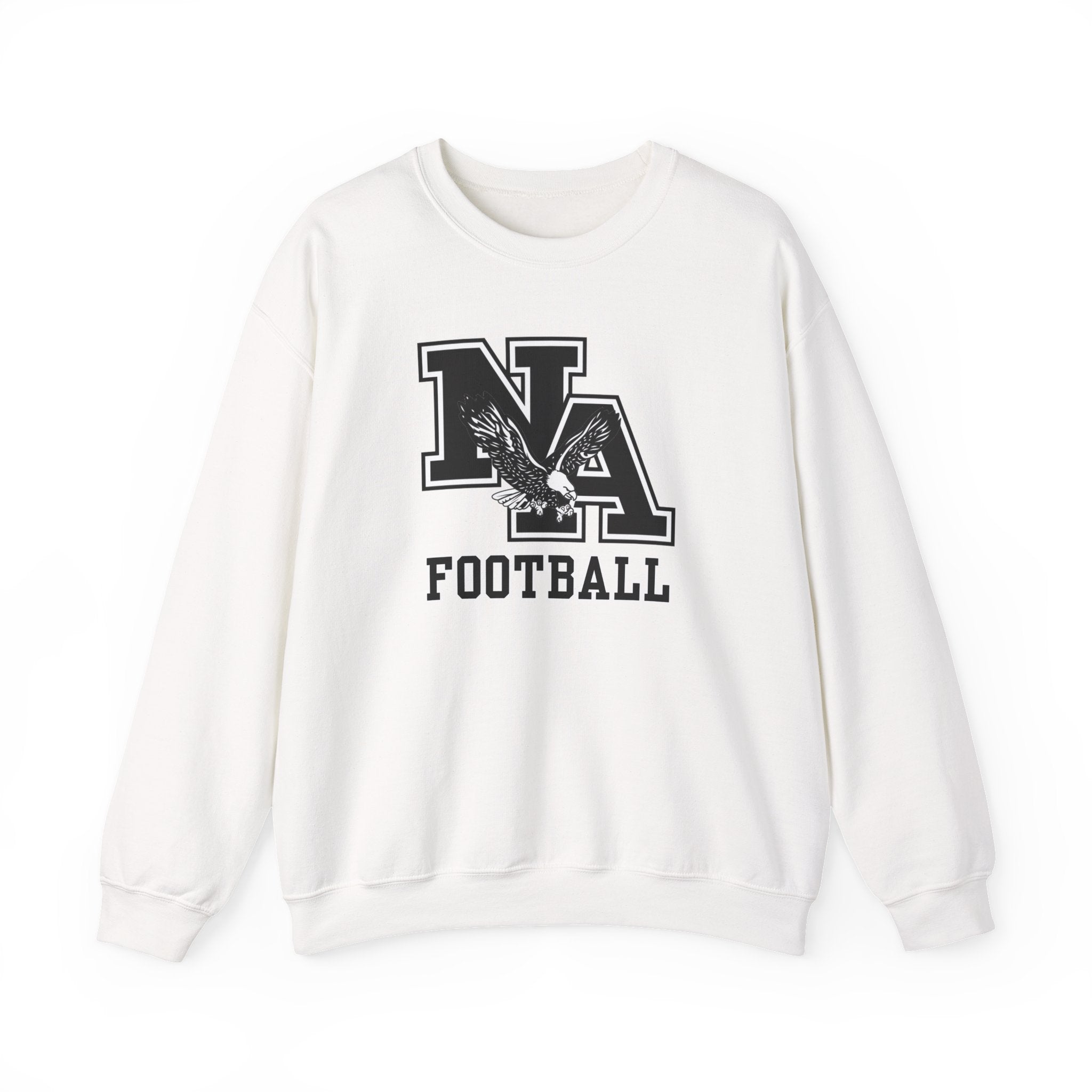 Adult Unisex Classic Logo Black Football Graphic Sweatshirt